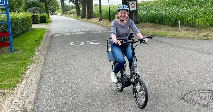 Erna ruilde haar scootmobiel voor een fiets